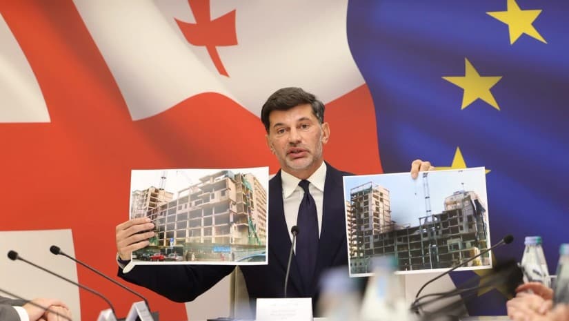 კალაძის თქმით, დაჯარიმდა კომპანია, რომლის მშენებლობაზეც, მარიჯანის N4-ში, ფერდი ჩამოიშალა