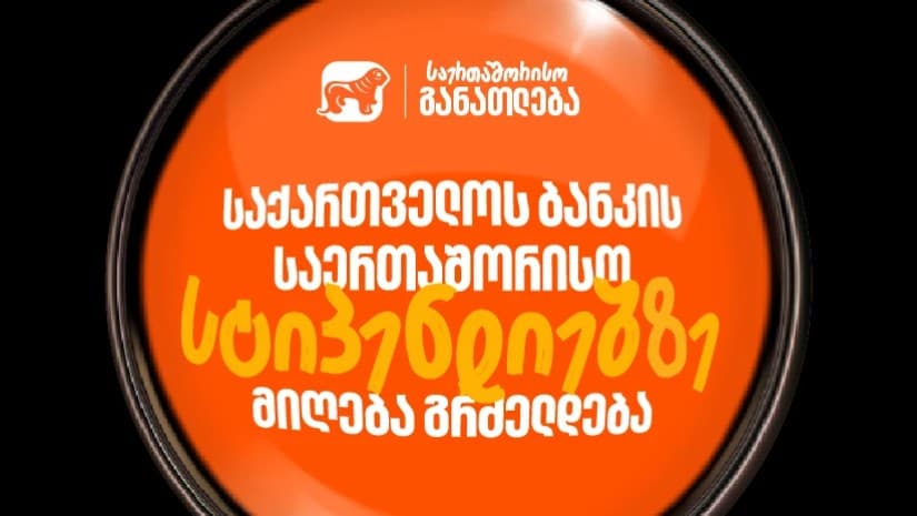 საქართველოს ბანკის საერთაშორისო სასტიპენდიო პროგრამებზე მიღება გრძელდება