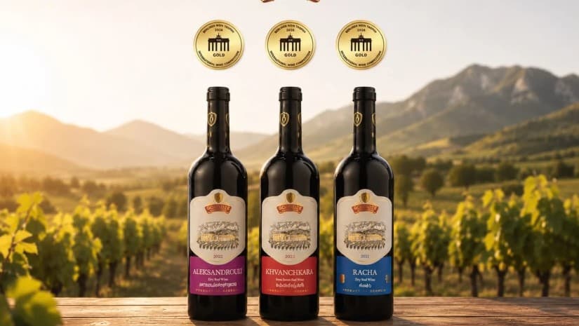 Berliner Wein Trophy 2026-ზე გონაძეების მეღვინეობის სამმა ღვინომ ოქროს მედლები მოიპოვა