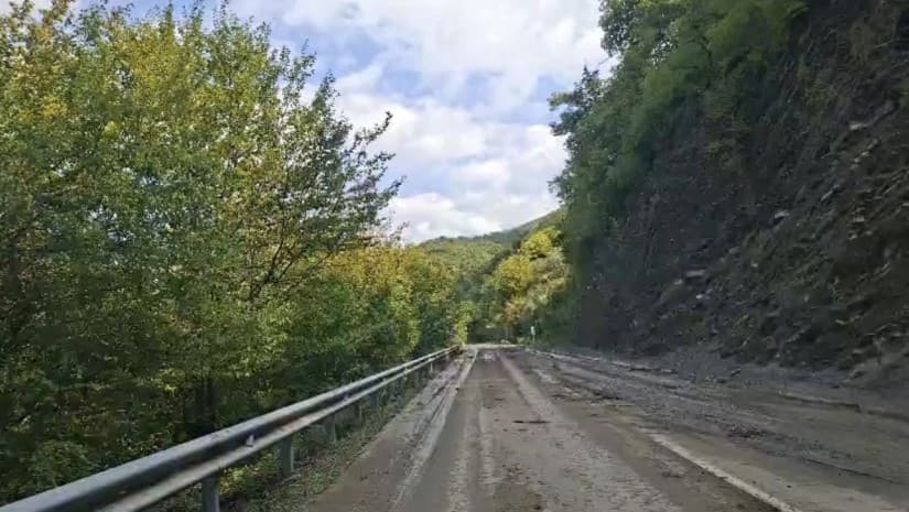 სოფელ თვალივთან ავტოტრანსპორტის მოძრაობა ნაწილობრივ აღდგა