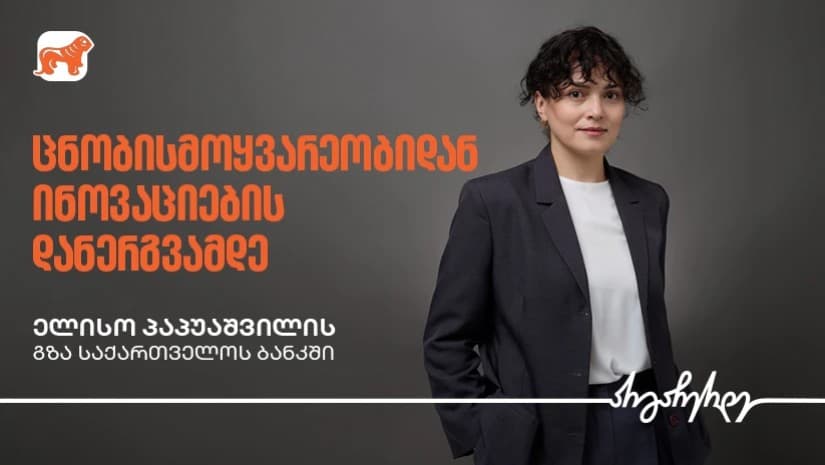 ცნობისმოყვარეობიდან ინოვაციების დანერგვამდე - ელისო პაპუაშვილის გზა საქართველოს ბანკში