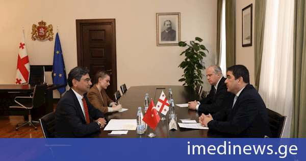 საქართველოს პარლამენტის თავმჯდომარე შალვა პაპუაშვილი თურქეთის რესპუბლიკის ელჩს შეხვდა