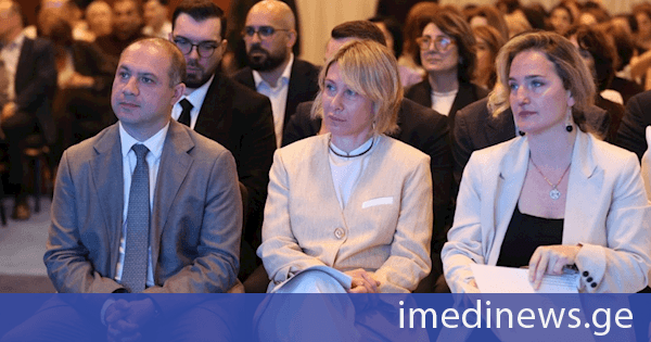 ნინო წილოსანი, მარიამ ლაშხი და რატი იონათამიშვილი პროექტის „საჯარო დიალოგი ინკლუზიურ განათლებაზე“ შემაჯამებელ ღონისძიებაზე სიტყვით გამოვიდნენ