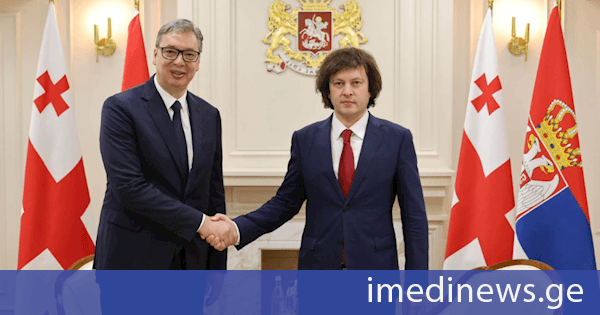 საქართველოს პრემიერ-მინისტრი ირაკლი კობახიძე სერბეთის რესპუბლიკის პრეზიდენტ ალექსანდარ ვუჩიჩს შეხვდა