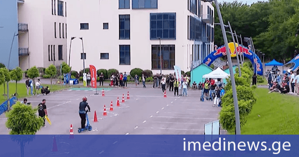 ქუთაისის საერთაშორისო უნივერსიტეტში ელექტროსკუტერების ჩემპიონატი ჩატარდა