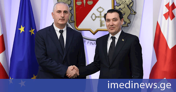 ფინანსთა მინისტრი ლაშა ხუციშვილი თურქმენეთის ელჩს შეხვდა