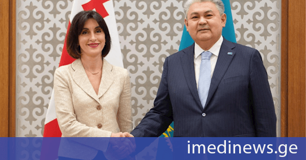 საქართველოს ვიცე-პრემიერი, საგარეო საქმეთა მინისტრი მაკა ბოჭორიშვილი ყაზახეთის რესპუბლიკის საგარეო საქმეთა მინისტრს ერმეკ კოშერბაევს შეხვდა
