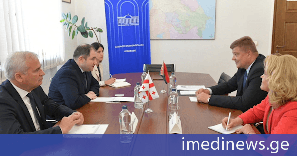 ნიკოლოზ სამხარაძე ბელარუსის ელჩს შეხვდა