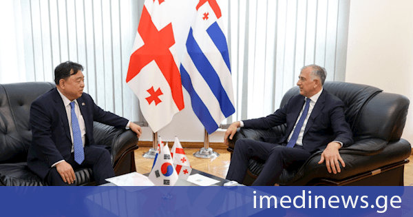 ზურაბ პატარაძე საქართველოში კორეის რესპუბლიკის საგანგებო და სრულუფლებიან ელჩს, კიმ ჰიონ დუს შეხვდა