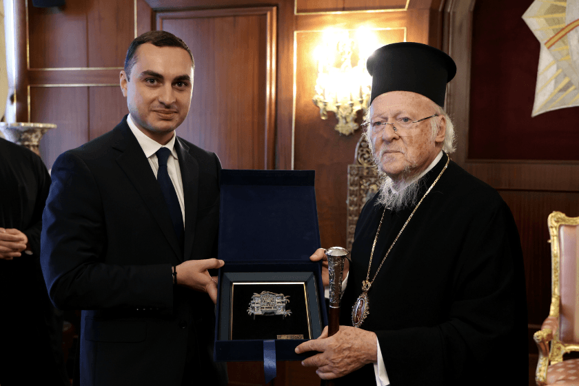 გიორგი ჯინჭარაძე სტამბოლში მსოფლიო პატრიარქს შეხვდა