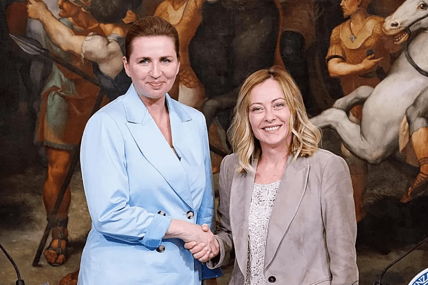 მელონიმ და ფრედერიქსენმა უკონტროლო მიგრაციის წინააღმდეგ საერთო განცხადება გაავრცელეს და ევროპის ქრისტიანული კულტურის მემკვიდრეობას დაცვის პირობა დადეს