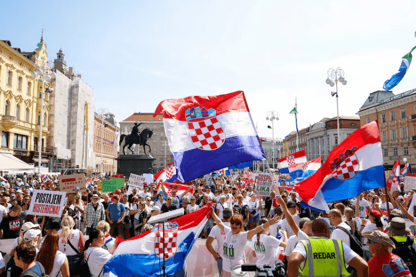 ზაგრებში ნარჩენების გატანის მოთხოვნით აქცია გაიმართა