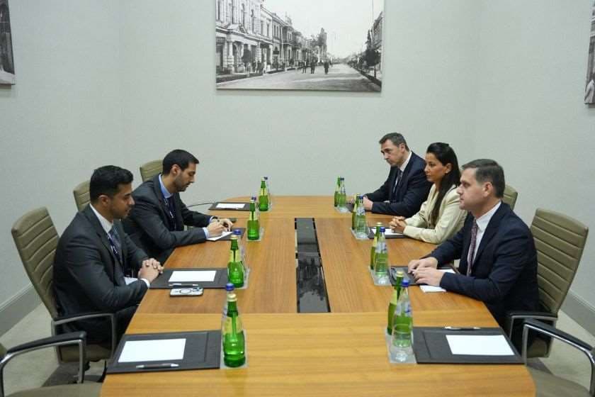 ეკონომიკისა და მდგრადი განვითარების მინისტრი მარიამ ქვრივიშვილი Abu Dhabi Ports Group-ის რეგიონულ აღმასრულებელ დირექტორს აბდულაზიზ ზაიედ ალ შამსის შეხვდა