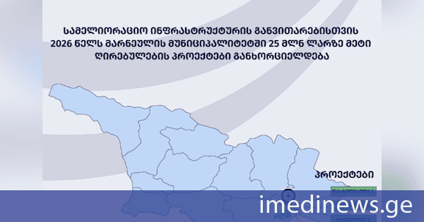 მარნეულის მუნიციპალიტეტში 25 მილიონ ლარზე მეტი ღირებულების კაპიტალური პროექტებია დაგეგმილი