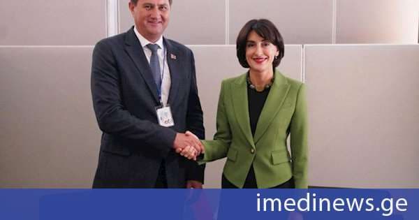მაკა ბოჭორიშვილის შეხვედრა ბელარუსის საგარეო საქმეთა მინისტრთან მაქსიმ რიჟენკოვთან