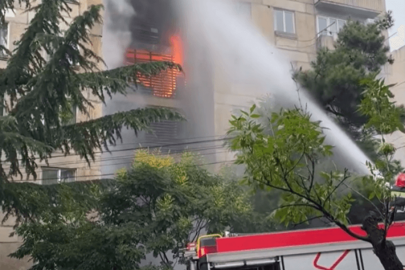 თემქაზე საცხოვრებელ კორპუსში ხანძარი გაჩნდა