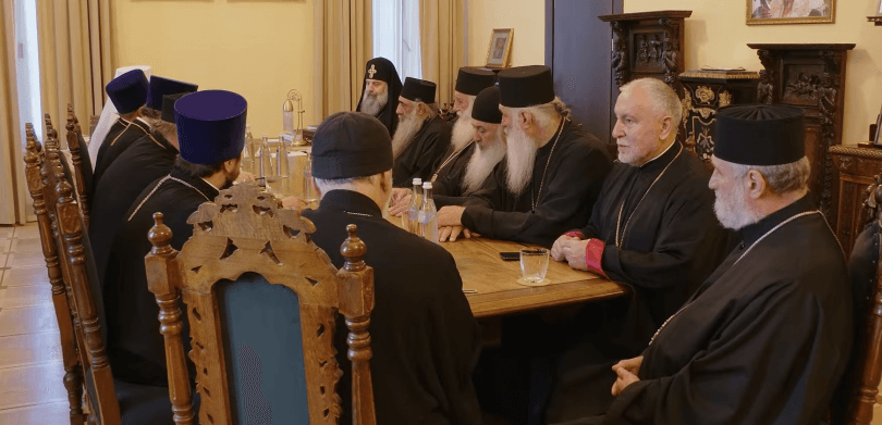 მოსკოვის საპატრიარქოს წარმომადგენლები საქართველოს პატრიარქს შეხვდნენ და აღსაყდრება მიულოცეს
