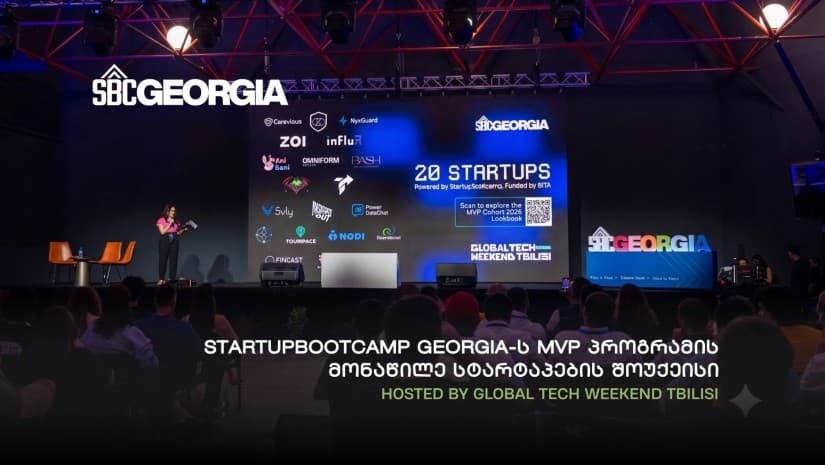 Startupbootcamp Georgia-ს MVP პროგრამის 20 სტარტაპი Global Tech Weekend Tbilisi-ის სცენაზე წარდგა