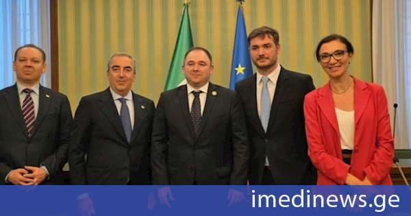 ნიკოლოზ სამხარაძე იტალიის სენატის საგარეო ურთიერთობათა და თავდაცვის კომისიის პრეზიდენტს შეხვდა