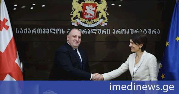 საქართველოს გენერალური პროკურორი გიორგი გვარაკიძე გაეროს ბავშვთა ფონდის (UNICEF) წარმომადგენელს საქართველოში იზაბელა კასტროჯიოვანის შეხვდა
