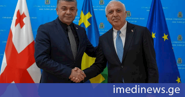 ქუთაისის მერიაში საქართველოში სომხეთის ელჩს უმასპინძლეს