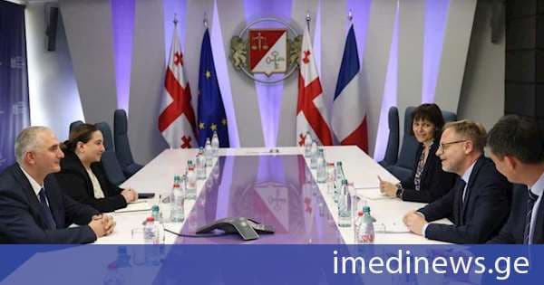 ფინანსთა მინისტრი ლაშა ხუციშვილი საქართველოში საფრანგეთის ელჩს შეხვდა