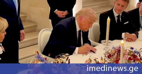დონალდ ტრამპმა ვერსალში ხელი მოაწერა შეთანხმებას ირანსა და ამერიკის შეერთებულ შტატებს შორის. ვიდეო