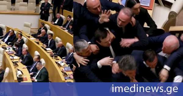 პრემიერის ანგარიშის წარდგენის შემდეგ, პარლამენტის სხდომათა დარბაზში გახარიას პარტიის წარმომადგენლებსა და „ქართული ოცნების“ დეპუტატებს შორის დაპირისპირება მოხდა