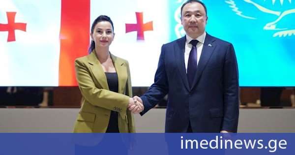 ეკონომიკისა და მდგრადი განვითარების მინისტრი მარიამ ქვრივიშვილი ყაზახეთის ტრანსპორტის მინისტრს ნურლან საურანბაევს შეხვდა