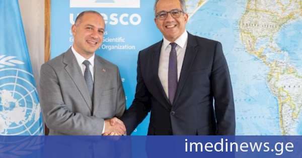 UNESCO-ს გენერალური დირექტორი: მოხარული ვარ, რომ გივი მიქანაძეს შევხვდი - UNESCO მოუთმენლად ელის საქართველოსთან თანამშრომლობის კიდევ უფრო გაღრმავებას, რათა მოსწავლეებმა, სტუდენტებმა და ახალგაზრდებმა მომავლისთვის საჭირო ცოდნა და უნარები შეიძინონ