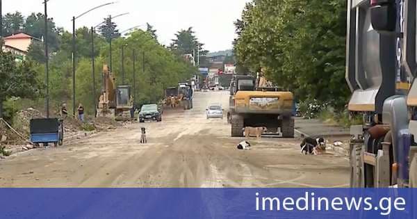 თელავში სტიქიის სალიკვიდაციო სამუშაოები აქტიურად გრძელდება