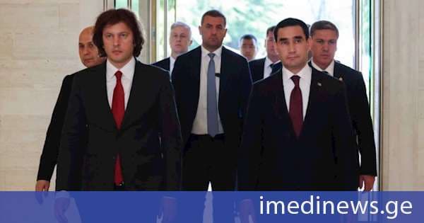 საქართველოს პრემიერ-მინისტრმა თურქმენეთის პრეზიდენტი თბილისის საერთაშორისო აეროპორტში გააცილა