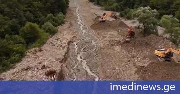 თელავში ე.წ. დამბების გაწმენდითი სამუშაოები ინტენსიურად გრძელდება