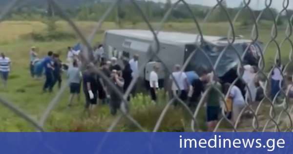 ქუთაისი-ზესტაფონის გზაზე, სოფელ არგვეთასთან ავტობუსი გზიდან გადავიდა და ამობრუნდა, გავრცელებული ინფორმაციით, 13 მგზავრი დაშავდა