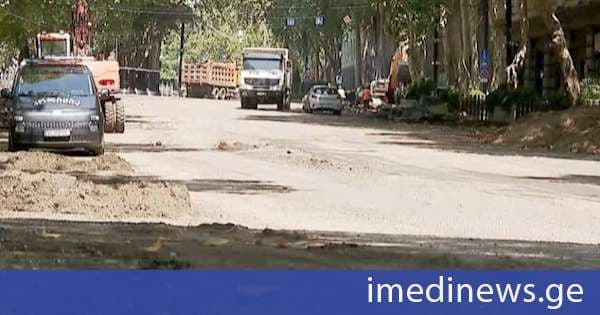 რუსთაველის გამზირის სარეაბილიტაციო სამუშაოები აქტიურ რეჟიმში მიმდინარეობს