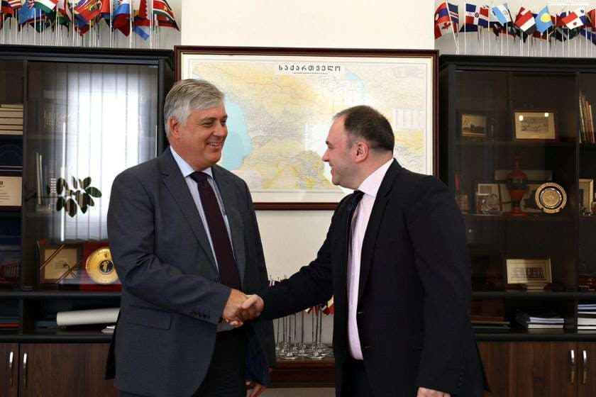 ნიკოლოზ სამხარაძე ავსტრიის ელჩს შეხვდა