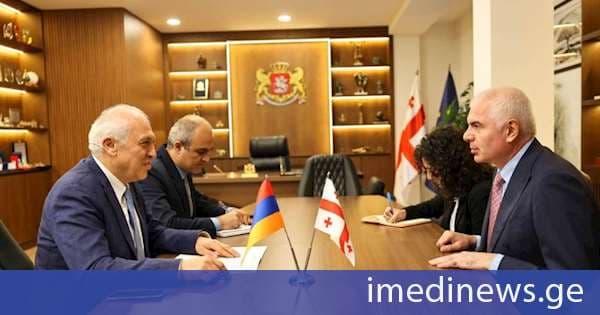 სპორტის მინისტრმა სომხეთის რესპუბლიკის ელჩს უმასპინძლა