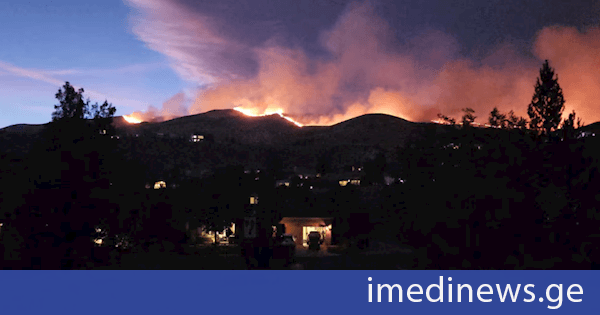 ნევადაში ტყის ხანძრის გამო ევაკუაციის ბრძანება 100 ათასამდე ადამიანმა მიიღო