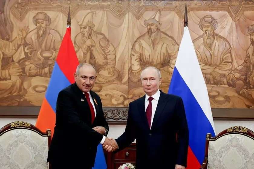 პუტინმა ფაშინიანს სთხოვა, რაც შეიძლება მალე ჩამოყალიბდეს ევროკავშირში გაწევრიანების საკითხზე