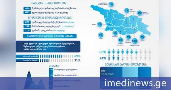 GCCA-ი, მომხმარებლის უფლებების დაცვის მიმართულებით, მიმდინარე წლის 8 თვის სტატისტიკას აქვეყნებს - განცხადებების რაოდენობა 110 %-ით არის გაზრდილი