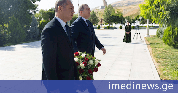 გივი მიქანაძემ თურქმენეთში შოთა რუსთაველის ძეგლი გვირგვინით შეამკო