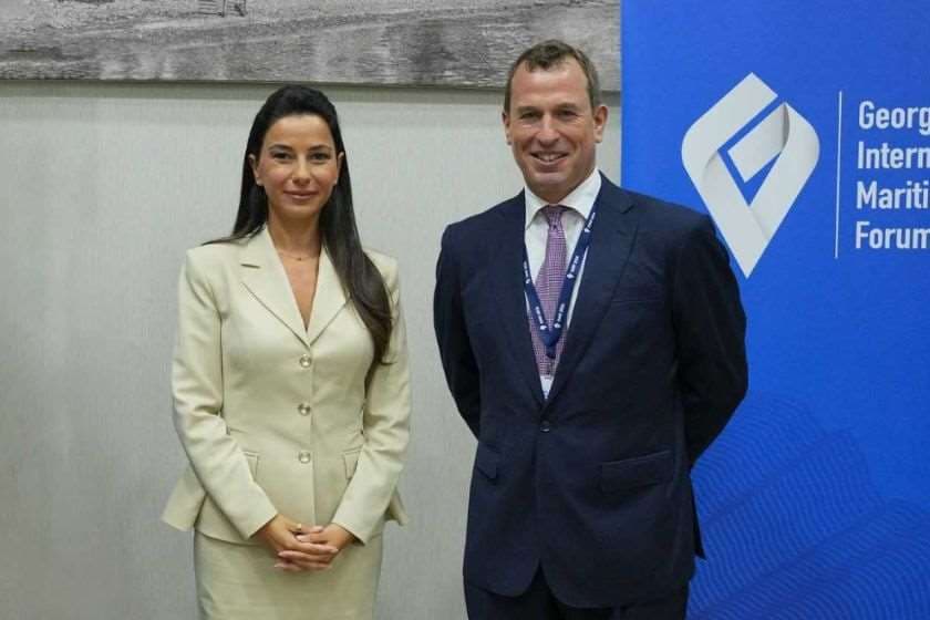 მარიამ ქვრივიშვილი Maritime Passport-ის დამფუძნებლებსა და დირექტორებს, პიტერ ფილიპსსა და მარტინ უაითს შეხვდა