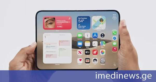 Apple-მა თავისი პირველი კეცვადი სმარტფონი წარადგინა - ახალ მოწყობილობას iPhone Duo ეწოდება