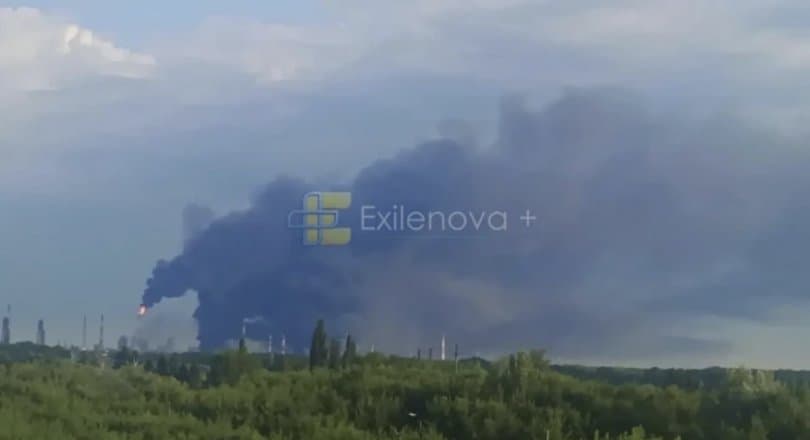 რუსეთში დრონების შეტევის შემდეგ „გაზპრომის“ ნავთობგადამამუშავებელ კომპლექსში ხანძარი გაჩნდა